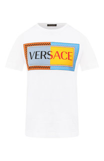 Хлопковая футболка Versace