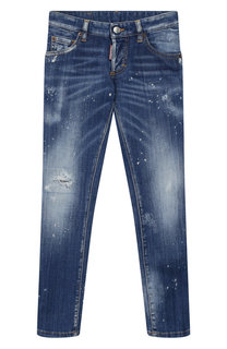 Джинсы с декоративными потертостями Dsquared2