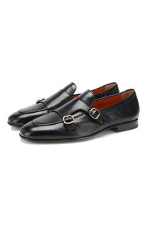 Кожаные монки Santoni
