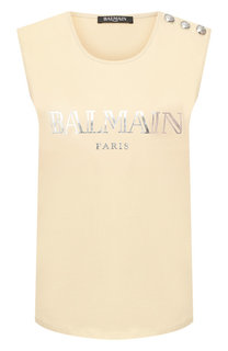 Хлопковый топ Balmain