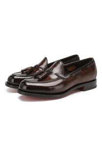 Кожаные лоферы Santoni