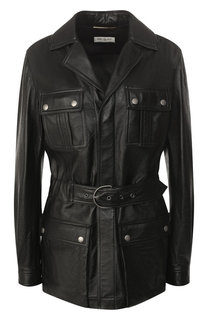 Кожаная куртка Saint Laurent