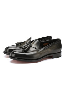 Кожаные лоферы Santoni