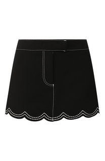 Шорты с контрастной прострочкой REDVALENTINO