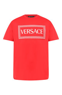 Хлопковая футболка Versace