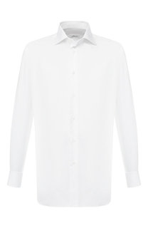 Хлопковая сорочка с воротником кент Brioni
