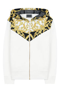 Хлопковый кардиган с капюшоном Young Versace