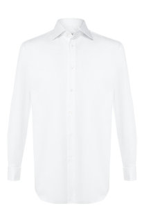 Хлопковая сорочка с воротником кент Brioni