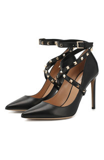 Кожаные туфли Valentino Garavani Studwrap Valentino