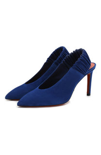 Замшевые туфли Santoni