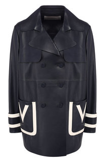 Кожаное пальто Valentino