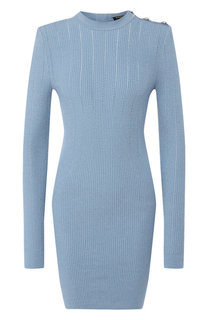 Платье из вискозы Balmain