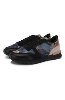 Кожаные кроссовки Valentino Garavani Rockrunner Valentino