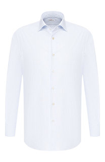 Хлопковая сорочка с воротником кент Kiton