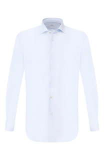 Хлопковая рубашка воротником кент Kiton
