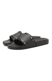 Резиновые шлепанцы Valentino Garavani Rockstud Valentino