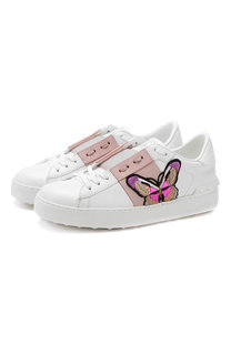 Кожаные кеды Open Valentino