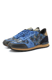 Кожаные кроссовки Valentino Garavani Rockrunner Valentino