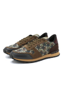 Кожаные кроссовки Valentino Garavani Rockrunner Valentino