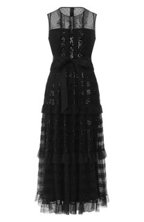 Платье с оборками REDVALENTINO