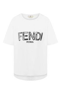 Хлопковая футболка Fendi