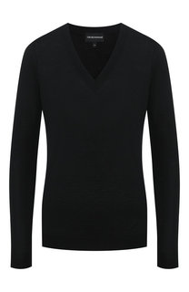 Шерстяной пуловер Emporio Armani