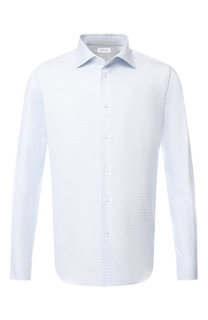 Хлопковая рубашка с воротником кент Brioni