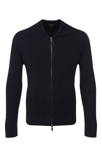 Кардиган из смеси шерсти и хлопка Giorgio Armani