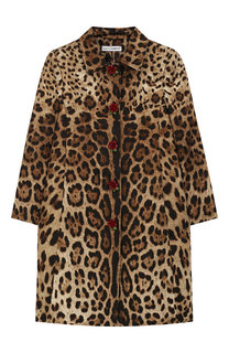 Пальто из хлопка и шелка Dolce & Gabbana
