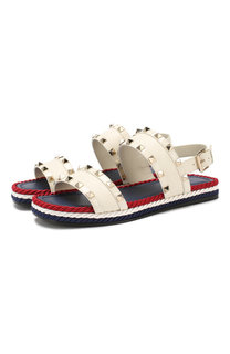 Кожаные сандалии Valentino Garavani Rockstud Torchon Valentino