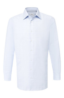 Хлопковая сорочка с воротником кент Brioni