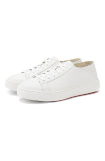 Кожаные кеды Santoni