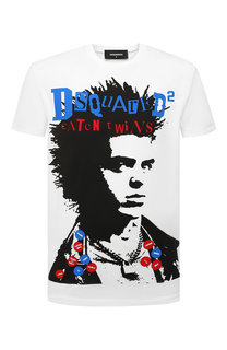 Хлопковая футболка Dsquared2