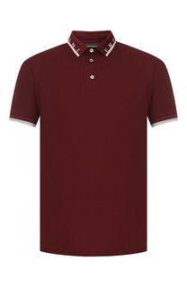 Поло из смеси вискозы и хлопка Emporio Armani