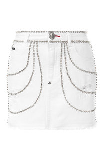 Джинсовая мини-юбка Philipp Plein