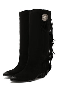 Замшевые сапоги West Saint Laurent