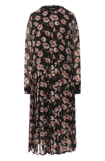 Платье-миди с принтом Poustovit