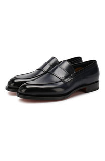 Кожаные лоферы Santoni