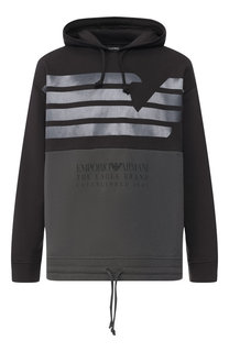 Хлопковое худи Emporio Armani