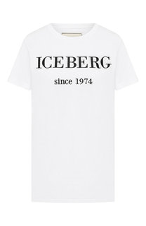 Хлопковая футболка Iceberg