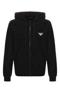 Хлопковая толстовка Emporio Armani