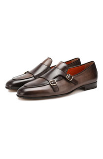 Кожаные монки Santoni