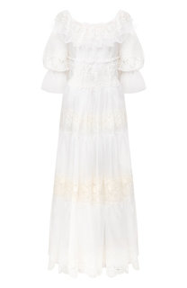 Платье из смеси хлопка и шелка Dolce & Gabbana