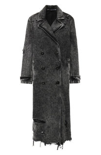 Двубортное пальто Denim X Alexander Wang