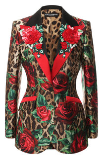 Шелковый жакет Dolce & Gabbana
