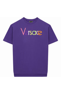 Хлопковое мини-платье Young Versace