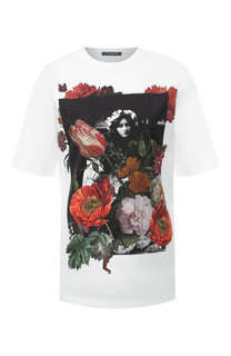 Хлопковая футболка Alexander McQueen