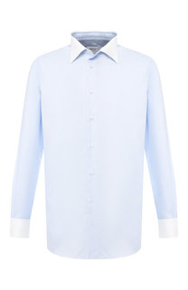 Хлопковая рубашка с воротником кент Brioni