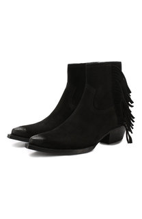 Замшевые ботильоны Lukas Saint Laurent