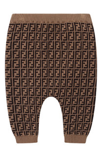 Брюки из хлопка и кашемира Fendi